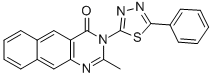 CAS 登录号：82828-69-1， 3-(5-苯基-1,3,4-噻二唑-2-基)-2-甲基苯并[g]喹唑啉-4(3H)-酮