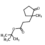 CAS 登录号:828291-27-6, 2-甲基-2-丙基3-(1-甲基-2-氧代环戊基)丙酸酯