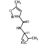 CAS#: 828295-25-6, 5-Methyl-N-(3-methyl-1-oxo-2-butanyl)-1,2-oxazole-3-carboxamide