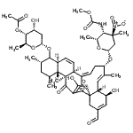 CAS 登录号：82925-71-1， (5S,6R,7E,9S,11Z,13S,16S,18S,20S,21R,22S)-3-甲酰基-5,25-二羟基-8,12,18,20,22-五甲基-23,27-二氧代-9-({2,3,4,6-四脱氧-4-[(甲氧羰基)氨基]-3-甲基-3-硝基-beta-D-木糖基-己糖吡喃糖苷}氧基)-26-氧杂五环[22.2.1.0<sup>1,6</sup>.0<sup>13,22</sup>.0<sup>16,21</sup>]二十七碳-3,7,11,14,24-五烯-17-基4-O-乙酰基-2,6-二脱氧-alpha-L-核-吡喃己糖苷