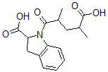 CAS 登录号：82950-75-2， 1-(5-羟基-2,4-二甲基-5-氧代戊酰)-2,3-二氢吲哚-2-羧酸