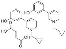 CAS#: 83010-56-4, 3-(1-Cyclopropylmethyl-1,2,5,6-Tetrahydropyridin-3-Yl)Phenol Fumarate