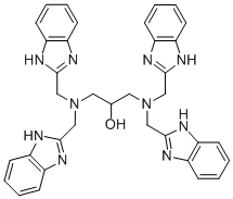 CAS 登录号：83144-89-2， N,N,N',N'-四(2-苯并咪唑基甲基)-1,3-二氨基丙烷-2-醇