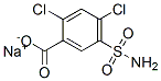 CAS 登录号：83162-87-2， 5-(氨基磺酰基)-2,4-二氯苯甲酸钠盐