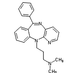 CAS#: 83166-17-0, N,N-Dimethyl-3-(6-phenyl-11H-pyrido[2,3-b][1,4]benzodiazepin-11-yl)-1-propanamine