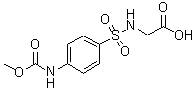 CAS 登录号：83192-67-0， N-({4-[(甲氧羰基)氨基]苯基}磺酰基)甘氨酸