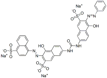 CAS#: 83221-77-6, 4-((1-Hydroxy-6-((((5-Hydroxy-6-(Phenylazo)-7-Sulpho-2-Naphthyl)Amino)Carbonyl)Amino)-3-Sulpho-2-Naphthyl)Azo)Naphthalene-1-Sulphonic Acid Sodium Salt
