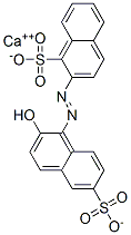 CAS 登录号：83249-60-9， 2-[(2-羟基-6-磺酸基-1-萘基)偶氮]萘磺酸钙