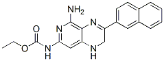 CAS#: 83269-07-2, (5-Amino-1,2-Dihydro-3-(2-Naphthalenyl)Pyrido(3,4-B)Pyrazin-7-Yl)-Carbamic Acid Ethyl Ester