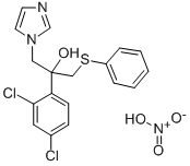 CAS#: 83337-43-3, alpha-(2,4-Dichlorophenyl)-alpha-((Phenylthio) Methyl)-1H-Imidazole-1-Ethanol Nitrate (Salt)