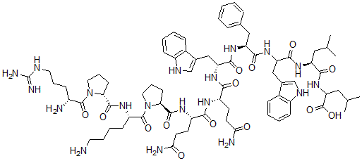 CAS 登录号：83374-71-4， 精氨酰(1)-脯氨酰(2)-色氨酰(7,9)-亮氨酰(11)-物质 P