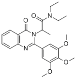 CAS#: 83408-97-3, N,N-Diethyl-alpha-Methyl-4-Oxo-2-(3,4,5-Trimethoxyphenyl)-3(4H)-Quinazolineacetamide