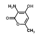 CAS 登录号：83432-20-6， 3-氨基-4-羟基-6-甲基-2H-吡喃-2-酮