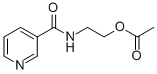 CAS 登录号：83440-03-3， N-[2-(乙酰氧基)乙基]-3-吡啶甲酰胺