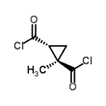 CAS 登录号：83458-10-0， (1R,2R)-1-甲基-1,2-环丙烷二羰基二氯化物