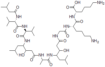 CAS#: 83487-84-7, Isovaleryl-valyl-valylstatyl-alanylstatyl-glycyl-lysyl-lysine