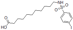 CAS 登录号：83487-86-9， N-11-(4-碘苯基磺酰胺)十一烷酸
