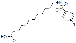 CAS 登录号：83487-87-0， N-12-(对-碘苯基磺酰胺)十二烷酸