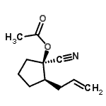 CAS 登录号：834885-54-0， (1R,2R)-2-烯丙基-1-氰基环戊基乙酸酯