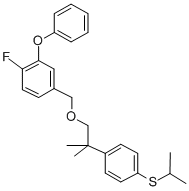 CAS 登录号：83493-38-3， 1-氟-4-((2-(4-((1-甲基乙基)硫代)苯基)-2-甲基丙氧基)甲基)-2-苯氧基苯