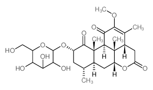 CAS 登录号：83543-82-2， 2a-(b-D-吡喃葡萄糖基氧基)-12-甲氧基苦树-12-烯-1,11,16-三酮