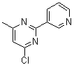 CAS#: 83551-42-2, 4-Chloro-6-methyl-2-(3-pyridinyl)pyrimidine