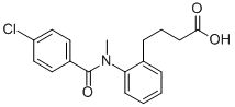 CAS 登录号：83626-94-2， 4-(2-(4-氯-N-甲基苯并酰胺基)苯基)-丁酸