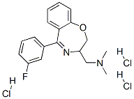 CAS 登录号：83658-62-2， 1-[6-(3-氟苯基)-2-氧杂-5-氮杂双环[5.4.0]十一碳-5,7,9,11-四烯-4-基]-N,N-二甲基-甲胺三盐酸盐