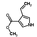 CAS 登录号：83670-75-1， 甲基4-乙烯基-1H-吡咯-3-羧酸酯