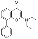CAS 登录号：83767-04-8， 2-(二乙胺)-8-苯基-4H-1-苯并吡喃-4-酮