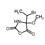 CAS 登录号：83791-33-7， 4-(1-溴乙基)-4-甲氧基-1,3-恶唑烷-2,5-二酮