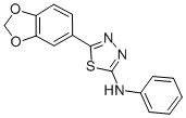 CAS 登录号：83796-18-3， 5-(1,3-苯并二氧戊环-5-基)-N-苯基-1,3,4-噻二唑-2-胺