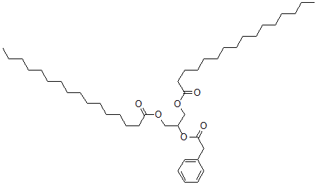 CAS 登录号：83800-25-3， 棕榈酸 [3-棕榈酰氧基-2-(2-苯基乙酰基)氧基-丙基]酯