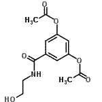 CAS 登录号：83803-73-0， 5-[(2-羟基乙基)氨基甲酰]-1,3-亚苯基二乙酸酯