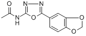 CAS#: 83805-44-1, N-(5-(1,3-Benzodioxol-5-Yl)-1,3,4-Oxadiazol-2-Yl)-Acetamide