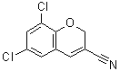 CAS 登录号：83823-56-7， 6,8-二氯-2H-苯并吡喃-3-甲腈
