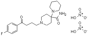 CAS#: 83863-66-5, 1'-[4-(4-Fluorophenyl)-4-oxobutyl]-1,4'-bipiperidine-4'-carboxamide nitrate (1:2)