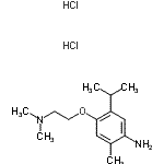 CAS 登录号：83880-23-3， 4-[2-(二甲基氨基)乙氧基]-5-异丙基-2-甲基苯胺二盐酸盐