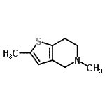 CAS#: 838830-13-0, 2,5-Dimethyl-4,5,6,7-tetrahydrothieno[3,2-c]pyridine