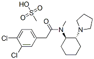 CAS#: 83913-05-7, trans-(+/-)-3,4-Dichloro-N-Methyl-N-(2-[1-Pyrrolidinyl]Cyclohexyl)-Benzeneacetamide Methanesulfonate Salt