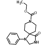 CAS#: 83929-35-5, Ethyl 4-oxo-1-phenyl-1,3,8-triazaspiro[4.5]decane-8-carboxylate