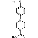 CAS 登录号：83949-34-2， 钠4-(4-乙酰基-1-哌嗪基)苯酚