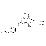 CAS#: 83950-24-7, 4-[(E)-2-(1-Ethyl-2,2,4-trimethyl-1,2,3,4-tetrahydro-6-quinolinyl)vinyl]-1-(2-hydroxyethyl)pyridinium acetate