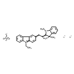 CAS#: 83950-25-8, 9-Ethyl-3-[2-(1,3,3-trimethyl-1,3-dihydro-2H-indol-2-ylidene)ethylidene]-3H-carbazolium hydrogen phosphate (1:2:1)