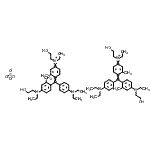 CAS 登录号：83950-32-7， 二[4-([4-(二乙基氨基)苯基]{4-[乙基(2-羟基乙基)氨基]-2-甲基苯基}亚甲基)-N-乙基-N-(2-羟基乙基)-3-甲基-2,5-环己二烯-1-亚氨鎓]硫酸盐