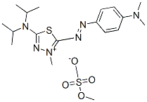 CAS#: 83969-12-4, 5-(Diisopropylamino)-2-[[4-(Dimethylamino)Phenyl]Azo]-3-Methyl-1,3,4-Thiadiazolium Methyl Sulphate