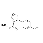 CAS#: 839718-03-5, Methyl 3-[4-(chloromethyl)phenyl]-1,2-oxazole-4-carboxylate