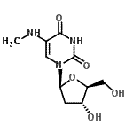 CAS 登录号：840-50-6， 1-(2-脱氧-beta-L-赤式-呋喃戊糖基)-5-(甲基氨基)-2,4(1H,3H)-嘧啶二酮
