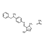 CAS#: 84000-82-8, 5-({4-[Benzyl(methyl)amino]phenyl}diazenyl)-1,4-dimethyl-4,5-dihydro-1H-1,2,4-triazol-1-ium acetate
