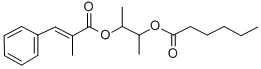 CAS#: 84006-57-5, 1-Methyl-2-((2-Methyl-1-Oxo-3-Phenyl-2-Propenyl)Oxy)Propyl Hexanoate